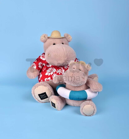 Plyšový hrošík Bubble Beach Hippo Histoire d’ Ours s kolesom na plávanie béžový 20 cm od 0 mes HO3453