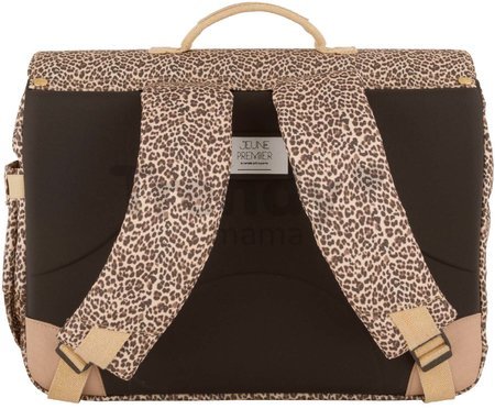 Školská aktovka It Bag Midi Leopard Cherry Jeune Premier ergonomická luxusné prevedenie 30*38 cm