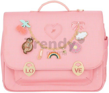 Školská aktovka It Bag Midi Vichy Love Pink Jeune Premier ergonomická luxusné prevedenie 30*38 cm