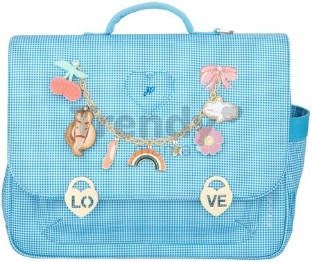 Školská aktovka It Bag Midi Vichy Love Blue Jeune Premier ergonomická luxusné prevedenie 30*38 cm