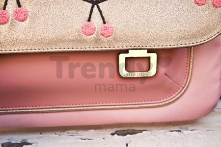 Školská aktovka It bag Midi Cherry Pompon Jeune Premier ergonomická luxusné prevedenie 30*38 cm