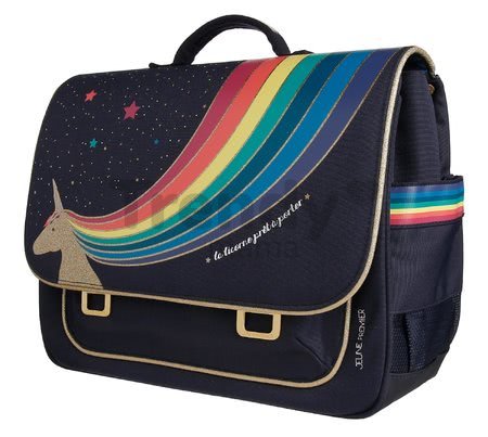 Školská aktovka It Bag Midi Unicorn Gold Jeune Premier ergonomická luxusné prevedenie 30*38 cm