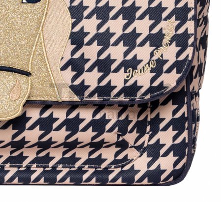 Školská aktovka It Bag Midi Houndstooth Horse Jeune Premier ergonomická luxusné prevedenie 30*38 cm