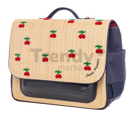 Školská aktovka It Bag Midi Raffia Cherry Jeune Premier ergonomická luxusné prevedenie 30*38 cm