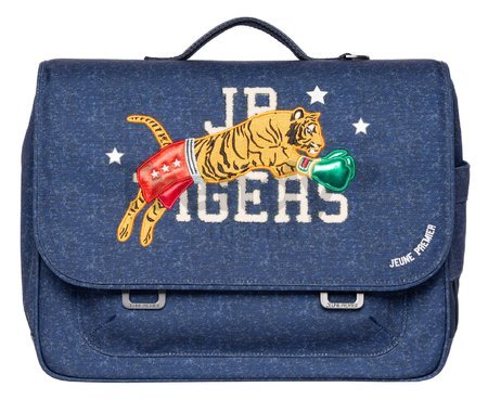 Školská aktovka It Bag Midi Boxing Tiger Navy Mélange Jeune Premier ergonomická luxusné prevedenie 30*38 cm