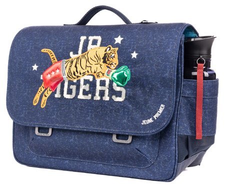 Školská aktovka It Bag Midi Boxing Tiger Navy Mélange Jeune Premier ergonomická luxusné prevedenie 30*38 cm