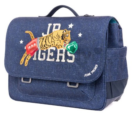 Školská aktovka It Bag Midi Boxing Tiger Navy Mélange Jeune Premier ergonomická luxusné prevedenie 30*38 cm