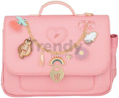 Školská aktovka It Bag Mini Vichy Love Pink Jeune Premier ergonomická luxusné prevedenie 27*32 cm