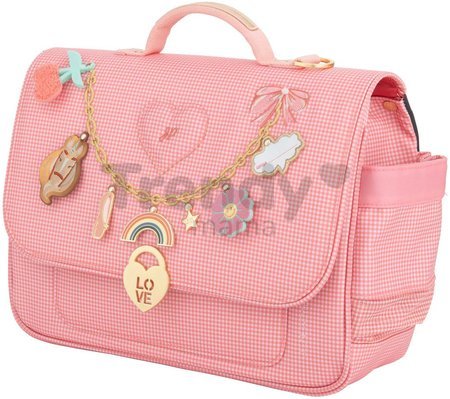 Školská aktovka It Bag Mini Vichy Love Pink Jeune Premier ergonomická luxusné prevedenie 27*32 cm