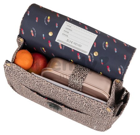 Školská aktovka It Bag Mini Leopard Cherry Jeune Premier ergonomická luxusné prevedenie 27*32 cm