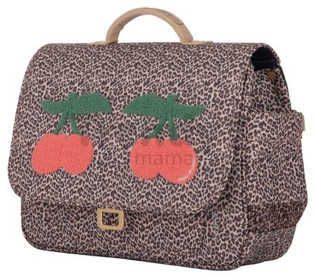 Školská aktovka It Bag Mini Leopard Cherry Jeune Premier ergonomická luxusné prevedenie 27*32 cm