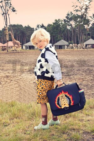 Školská aktovka It Bag Mini Tiger Flame Jeune Premier ergonomická luxusné prevedenie 27*32 cm