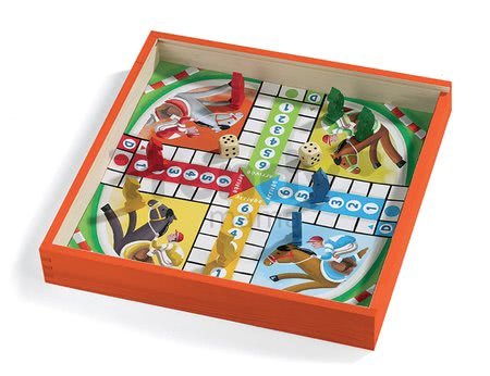 Spoločenská hra Ludo Game Set Snakes&Ladder Janod vo francúzštine od 5 rokov