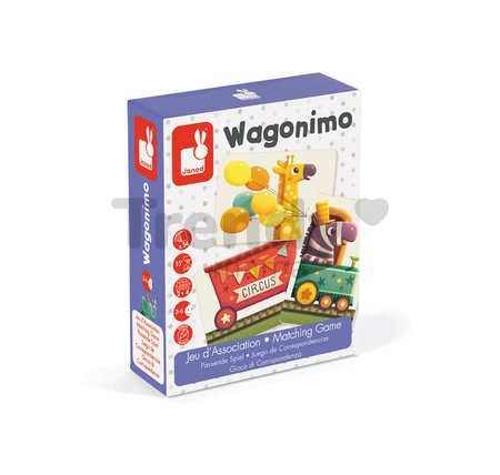 Kartová hra Wagonimo Vláčik Janod v angličtine od 3 rokov