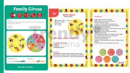 Spoločenská hra Family Circus Janod v angličtine od 4 rokov