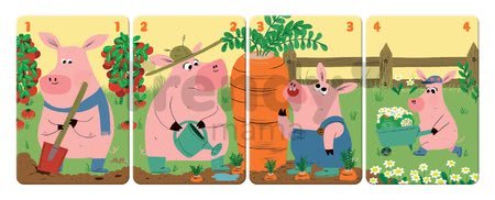 Spoločenská hra Family Farm Janod pamäťová 28 kariet