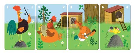 Spoločenská hra Family Farm Janod pamäťová 28 kariet