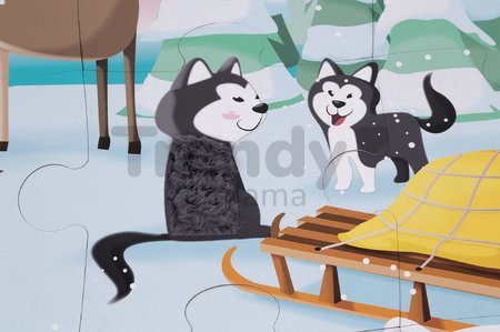 Puzzle Tactile Život na ľade Janod s textúrou 20 dielov