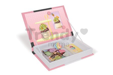 Magnetická kniha Cupcakes Magneti'Book Janod 10 kariet