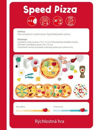 Spoločenská hra Rýchla Pizza Janod v angličtine od 4 rokov