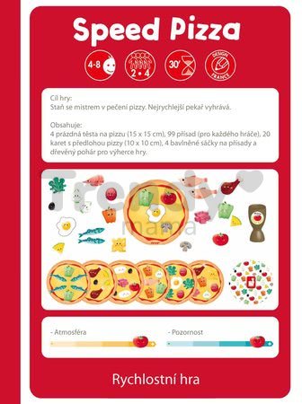 Spoločenská hra Rýchla Pizza Janod v angličtine od 4 rokov