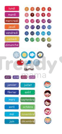 Magnetická tabuľa Magnetic Diary - Une Belle Journee Janod vo francúzštine