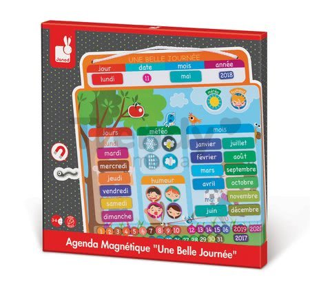 Magnetická tabuľa Magnetic Diary - Une Belle Journee Janod vo francúzštine