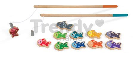 Drevené magnetické rybárske udice Let's Go Fishing Janod od 24 mes