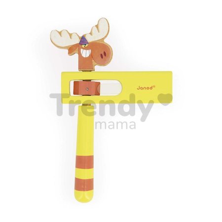 Janod Applepop Drevený rapkáč žltý Los J03374d1 