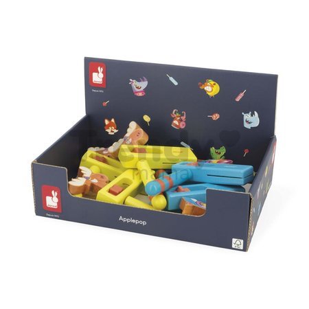 Janod Applepop Drevený rapkáč žltý Los J03374d1 