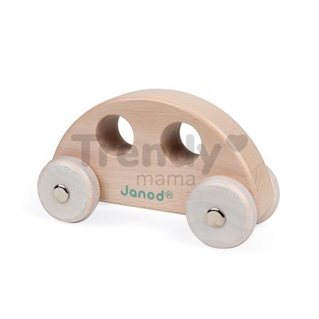 Drevené autíčko retro chrobák Push-Along Vehicle Sweet Cocoon Janod hnedé od 18 mes
