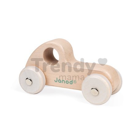Drevené autíčko retro Push-Along Vehicle Sweet Cocoon Janod hnedé od 18 mes