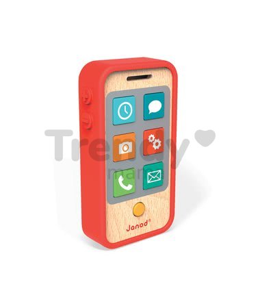 Drevený mobilný telefón so zvukmi Janod od 18 mes