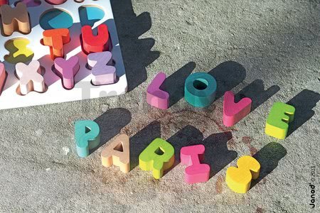 Drevená vkladačka Abeceda I Wood Janod puzzle