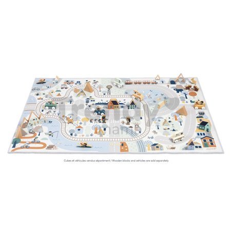 Koberec a hracia podložka Horské údolie Mountain Valley Playmat with Circuit Cross Roads Janod protišmyková od 24 mes J05940