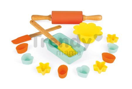 Doplnky do kuchyne Happy day Pastry Janod v kufríku na pečenie a varenie 14 dielov