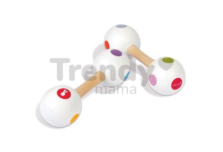 Drevené rumbagule Confetti Maracas Barbell Janod 