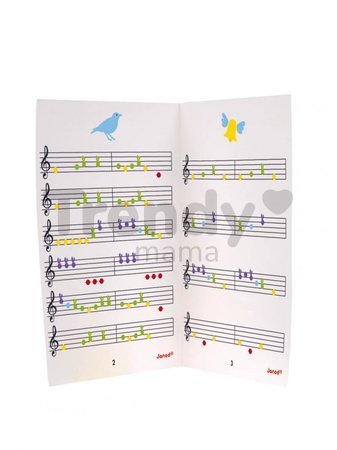 Drevený hudobný nástroj klavír My First Electronic Piano Confetti Janod elektronický J07618