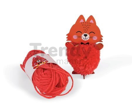 Zvieratká z vlny Pompoms Ateliér Janod Krúžok šikovných rúk od 6 rokov