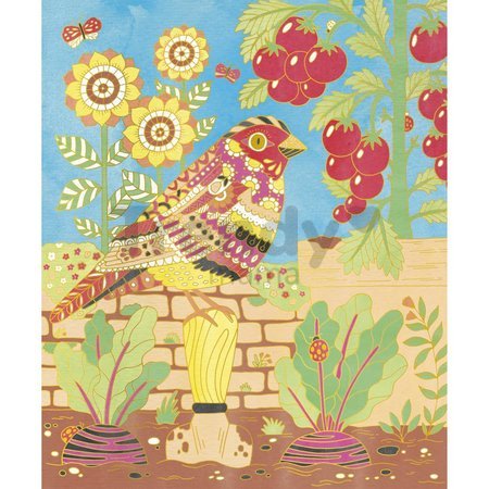 Maxi kreatívna sada Maľovanie vodovými farbami Záhrada Golden Pictures Watercolour Garden Atelier Janod 4 obrázky od 6 rokov J07965