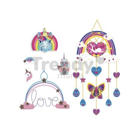 Maxi kreatívna sada Dúha Multi-activities Rainbow Decorations Atelier Janod 6 aktivít od 7 rokov J07972
