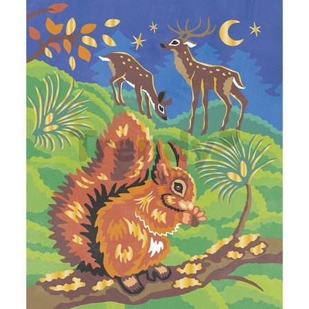 Maxi kreatívna sada Maľovanie s číslami Lesné zvieratká Paint by Numbers Watercolor Forest Animals Atelier Janod 2 obrázky od 7 rokov J07983