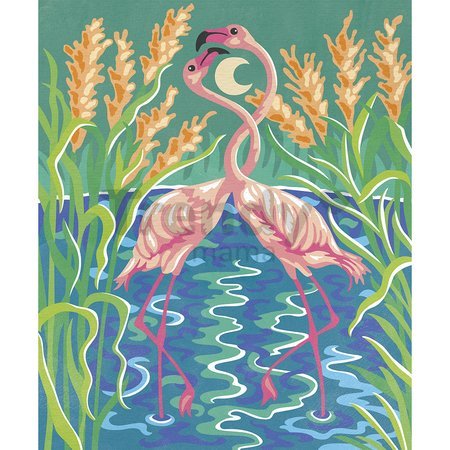 Maxi kreatívna sada Maľovanie s číslami Vtáky Paint by Numbers Watercolor Birds Atelier Janod 2 obrázky od 7 rokov J07986