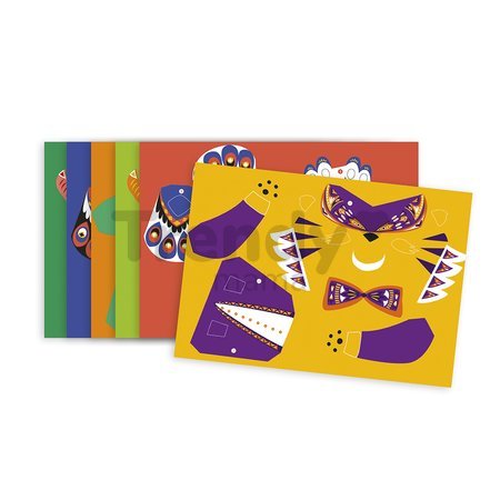 Mini kreatívna sada Pohľadnice so zvieratkami Origami Pop-Up Animal Cards Atelier Janod 6 kariet od 6 rokov J07987