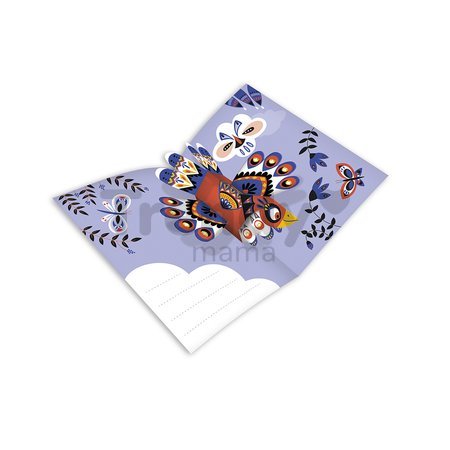Mini kreatívna sada Pohľadnice so zvieratkami Origami Pop-Up Animal Cards Atelier Janod 6 kariet od 6 rokov J07987