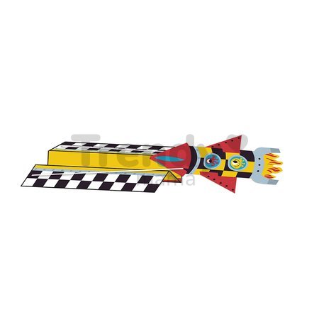 Mini kreatívna sada Rakety Origami Paper Rockets Atelier Janod papierové skladačky 5 kariet od 7 rokov J07988