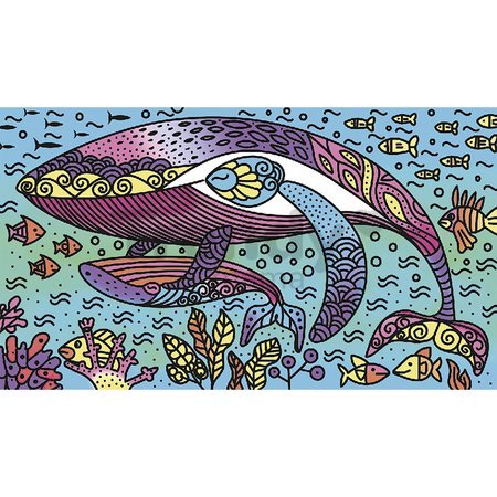 Midi kreatívna sada Maľovanie Oceán Magic Painting Ocean Atelier Janod 6 obrázkov od 7 rokov J07990