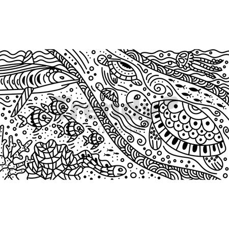 Midi kreatívna sada Maľovanie Oceán Magic Painting Ocean Atelier Janod 6 obrázkov od 7 rokov J07990