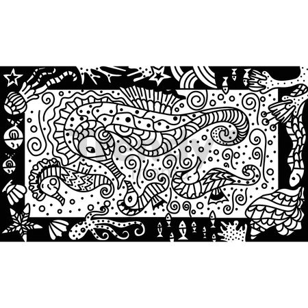 Midi kreatívna sada Maľovanie Oceán Magic Painting Ocean Atelier Janod 6 obrázkov od 7 rokov J07990