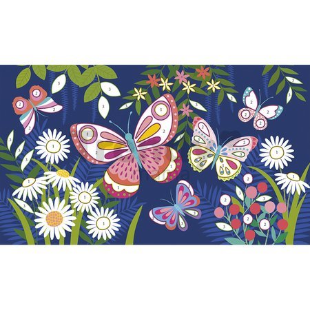 Midi kreatívna sada Farebný piesok s trblietkami Motýle Fluorescent Sands Butterflies Atelier Janod 3 obrázky od 6 rokov J07991